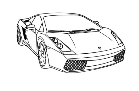 Картинки раскраски машины