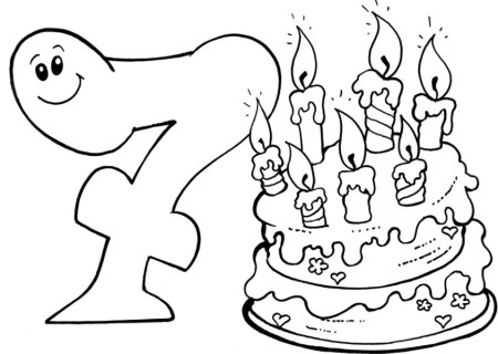 Раскраска с днем рождения для мальчика
