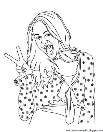 Раскраски девушки