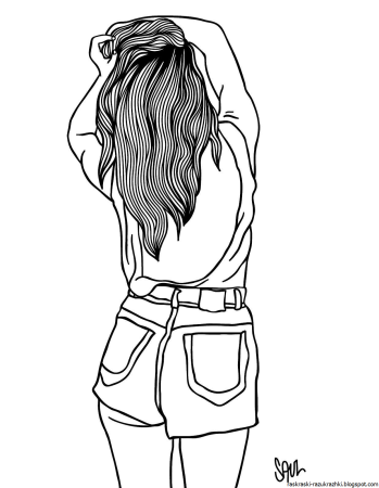 Раскраски девушки