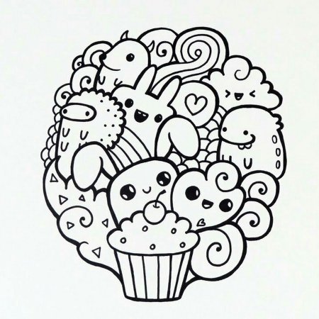 Раскраска антистресс легкая