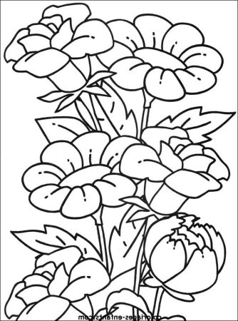 Цветы для раскрашивания красками