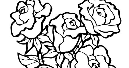 Роза цветок раскраска для детей