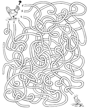 Лабиринт для детей 6 лет 7лет