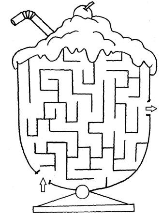Лабиринт печать для детей