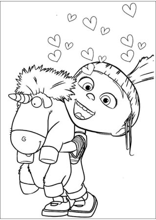 Агнес из Гадкий я раскраска