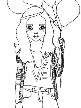 Раскраска для девочек 11-12 лет