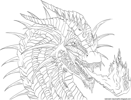 Дракон змеевик раскраска