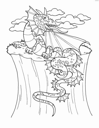 Раскраска дракон