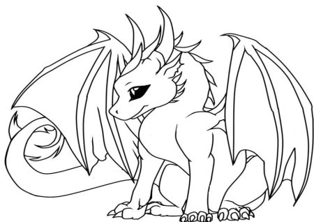 Раскраски дракончики