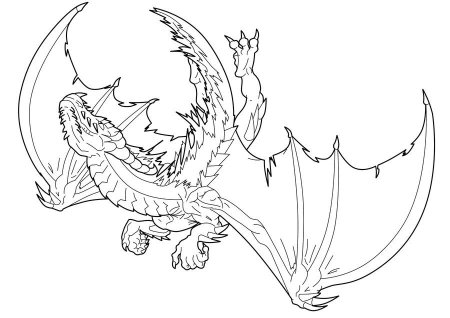 Раскраска дракон