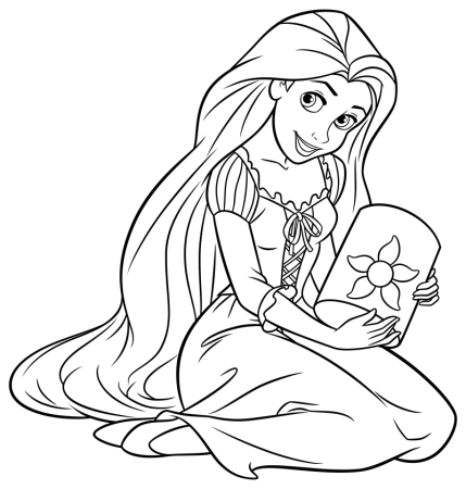 Раскраска для девочек принцес