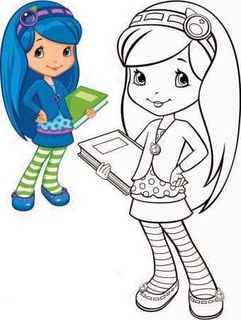 Раскраска Черничка из Шарлотта Земляничка