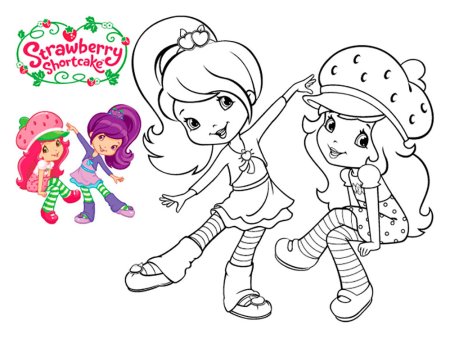 Шарлотта Земляничка раскраска Апельсинка