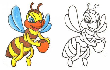 Цветные раскраски для детей