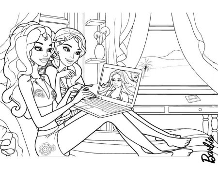 Раскраски для девочек Барби