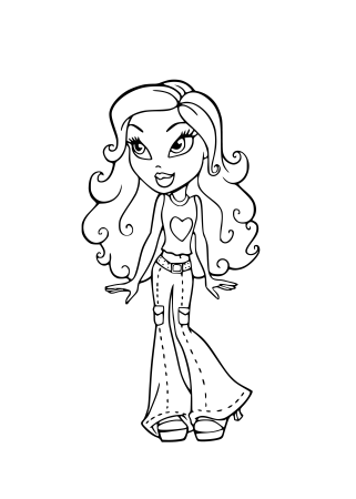 Раскраски братц Хлоя