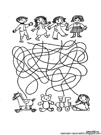 Лабиринт путаница для детей