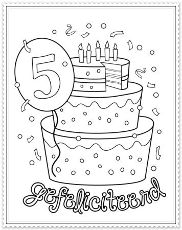 Раскраска с днем рождения для мальчика