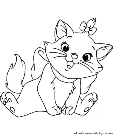Котенок. Раскраска