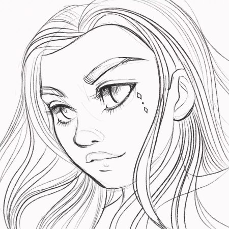 Раскраски девушки реалистичные