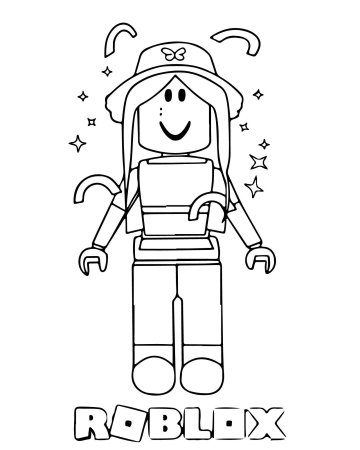 Разукрашки РОБЛОКС для девочек