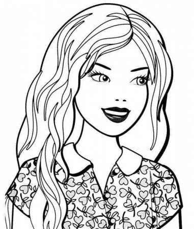 Портрет девочки раскраска