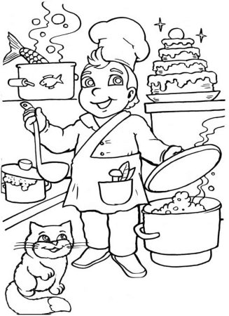 Раскраска профессии певица