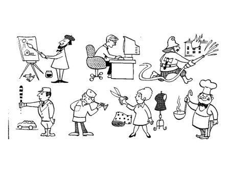 Профессии раскраски для детей