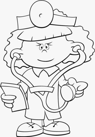 Раскраска профессии для детей 7 лет