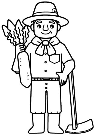 Раскраска профессии продавец