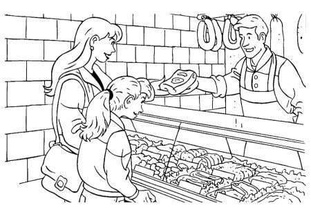 Врач раскраска для детей