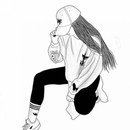 Картинки для срисовки девушки