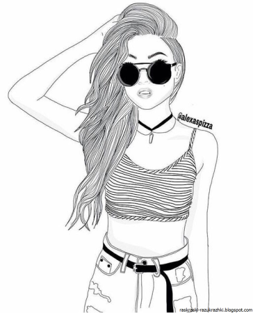 Крутые раскраски для девочек