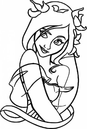 Зачарованная Жизель раскраска