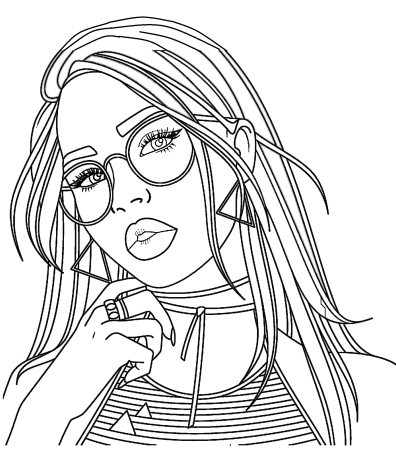 Раскраски девушки