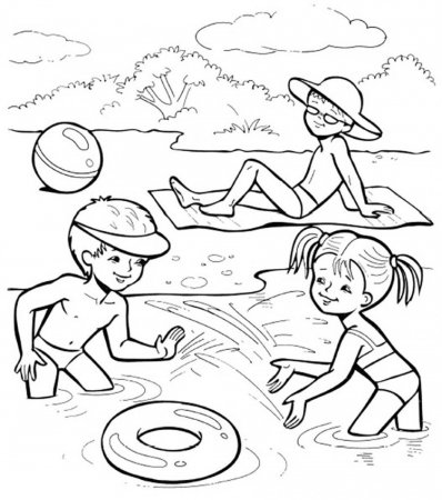 Раскраска. Лето