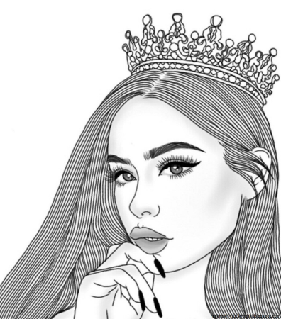 Раскраски леди Диана блоггер