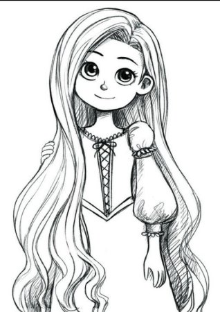 Рапунцель рисунок