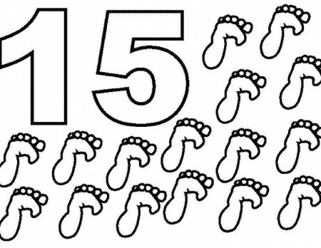 Цифры для раскрашивания от 11 до 20