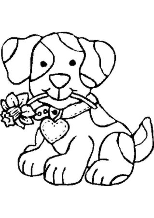 Раскраска собачка