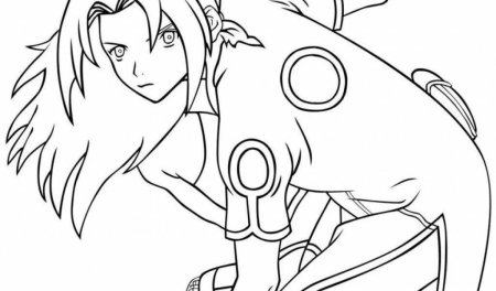 Разукрашки аниме Наруто Сакура