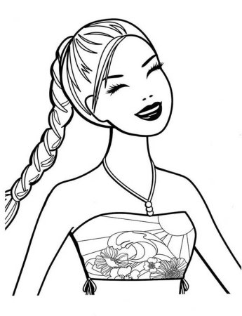 Раскраски для девочек Барб