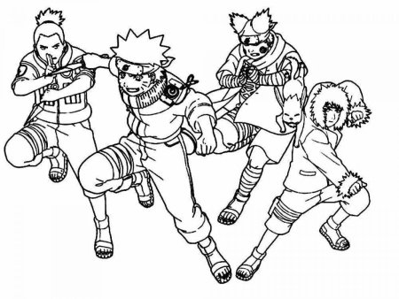 Раскраски для детей аниме Наруто