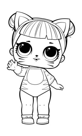 Разукрасить куклу ЛОЛ
