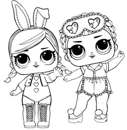 Кукла ЛОЛ Единорог раскраска