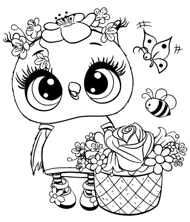 Раскраски Совушки