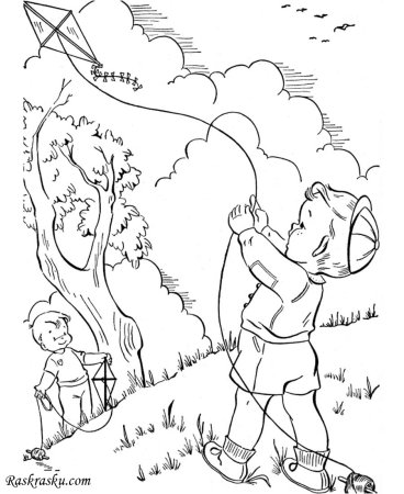 Раскраски лето для мальчиков