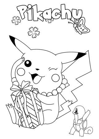 Раскраски покемоны Пикачу