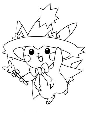 Раскраски новогодние покемоны